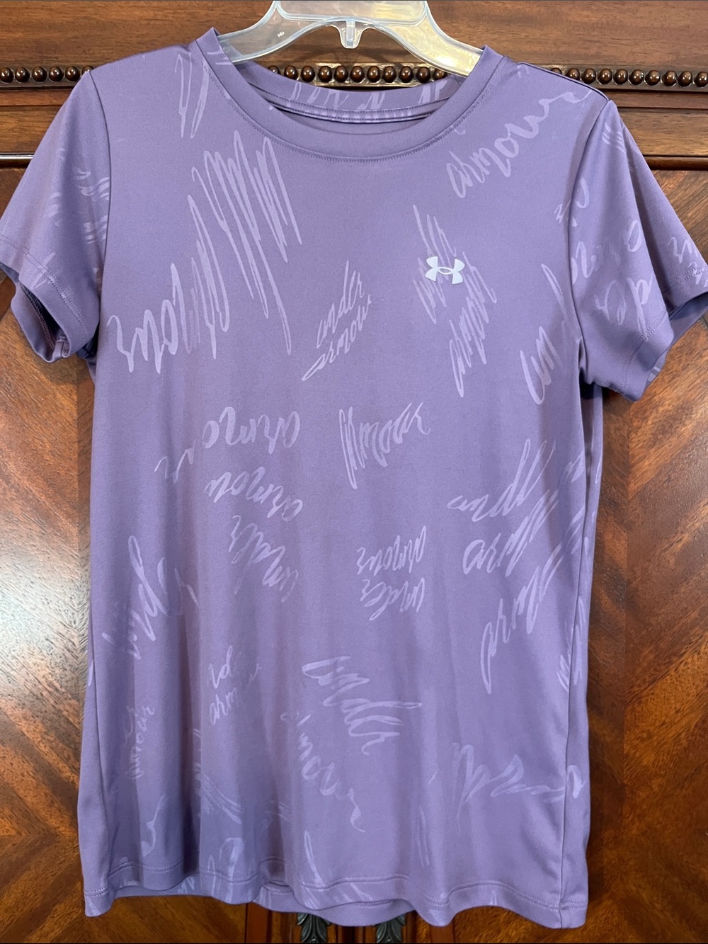 Under Armour Lavender Heatgear Loose Fit Short-Sleeve Tee